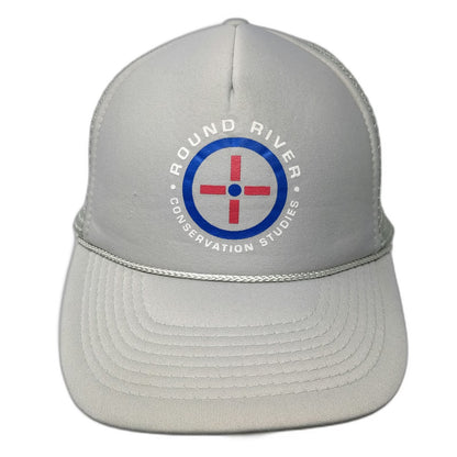 Nissin Gray Trucker Hat One Size Round River Conservation Studies Mesh Snapback
