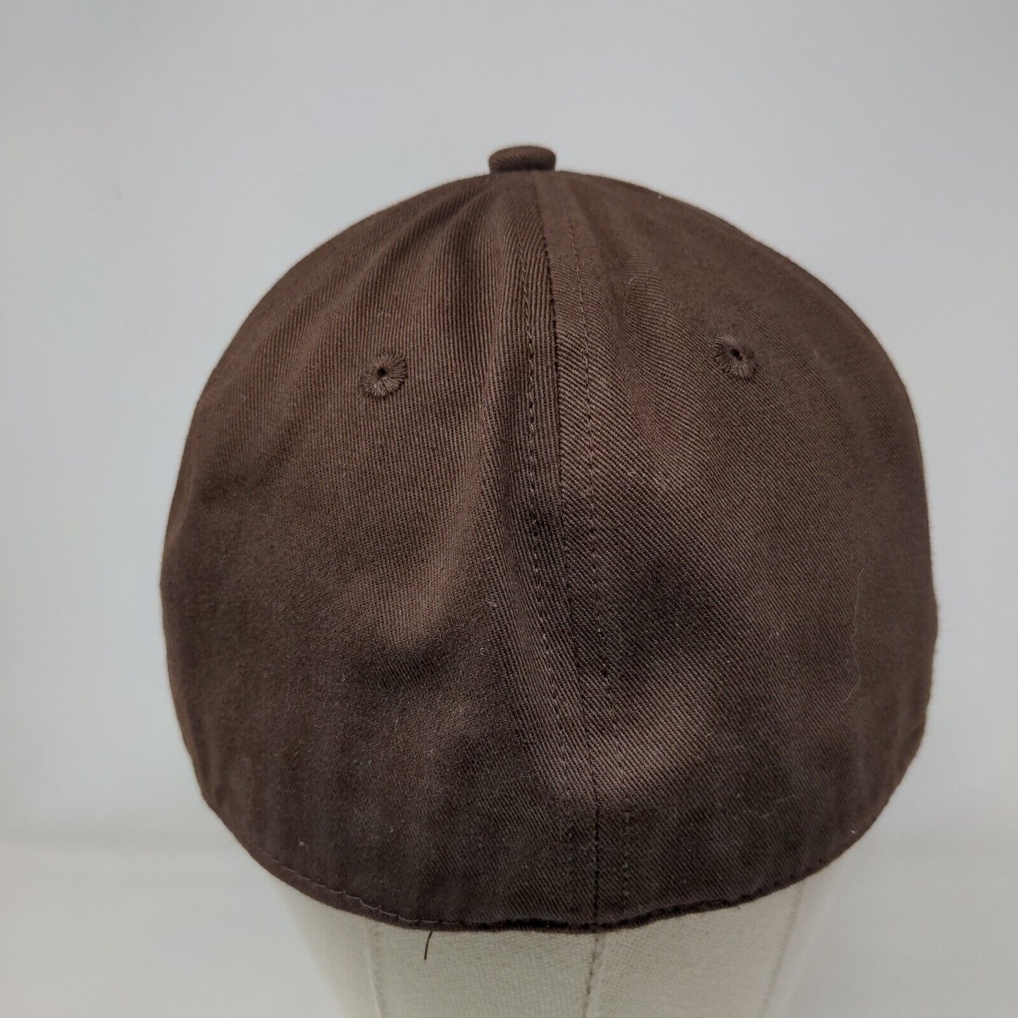 Dickies Work Clothes Patch Fitted Hat Brown Medium Solid 6 Panel