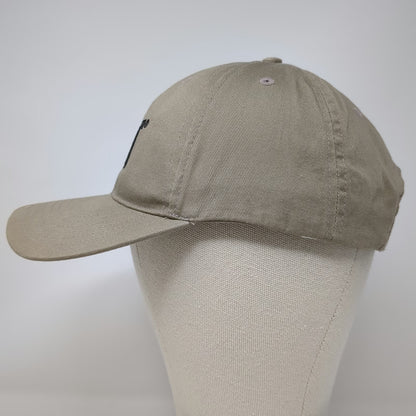Caterpillar Baseball Cap Beige Black One Size Embroidered Logo Strapback Hat