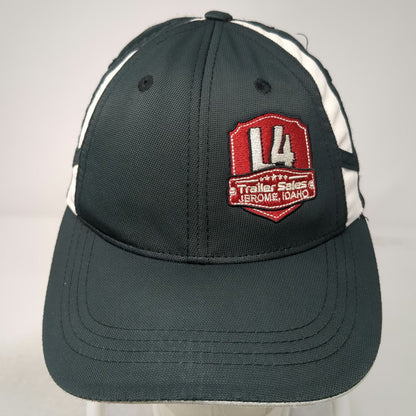 Sport-Tek Baseball Cap Black White One Size Strapback L4 Trailer Sales Idaho Hat