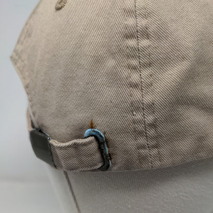 Palm Beach Slideback Hat Tan One Size Adjustable Embroidered E by Elidan