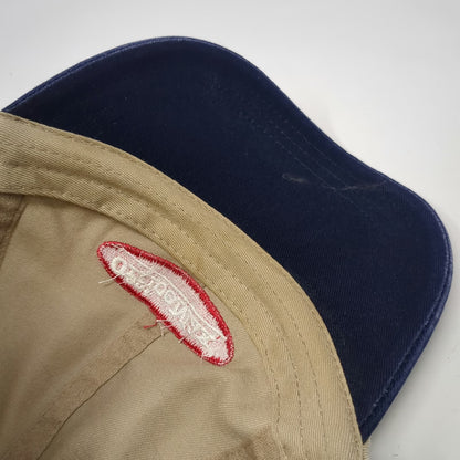 HeadShot OfficeMax Baseball Cap Beige Blue One Size Slideback Corporate Hat