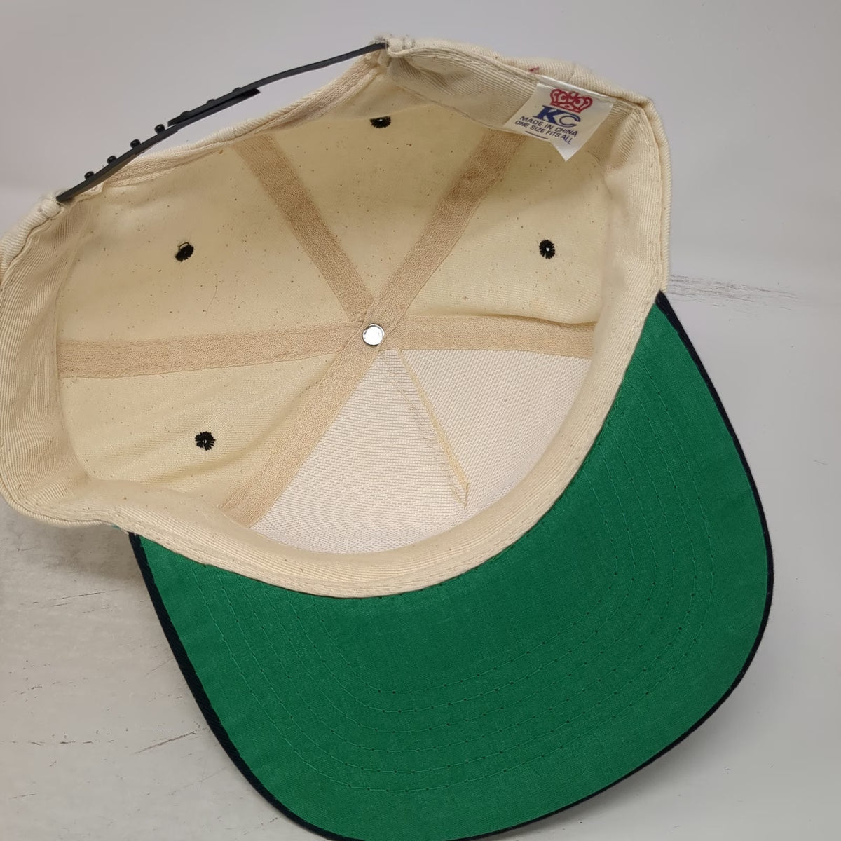KC 5 Panel Beige Hat OSFM Master Mechanic Waterloo Tool Storage Blue Snapback