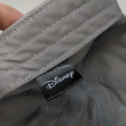 Stitch Slideback Hat Gray One Size Embroidered Adjustable Disney