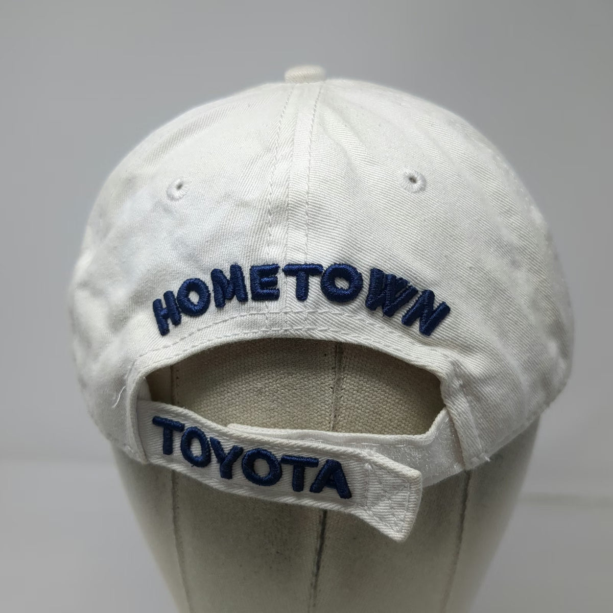 Atlanta Cap Company Hometown Toyota Baseball Cap White One Size Strapback Hat