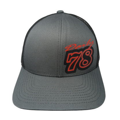Daily 78 Snapback Trucker Hat Gray OS Adjustable Mesh Back Pacific Headwear
