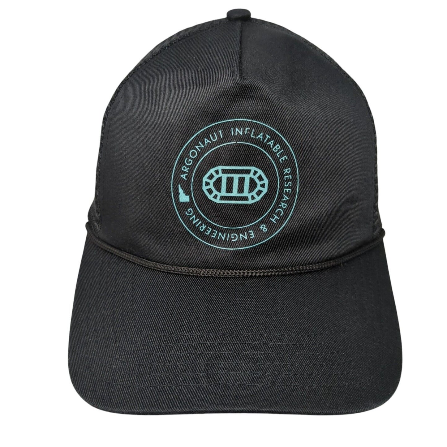 Argonaut Inflatable Research & Engineering Snapback Trucker Hat Black OS Rope