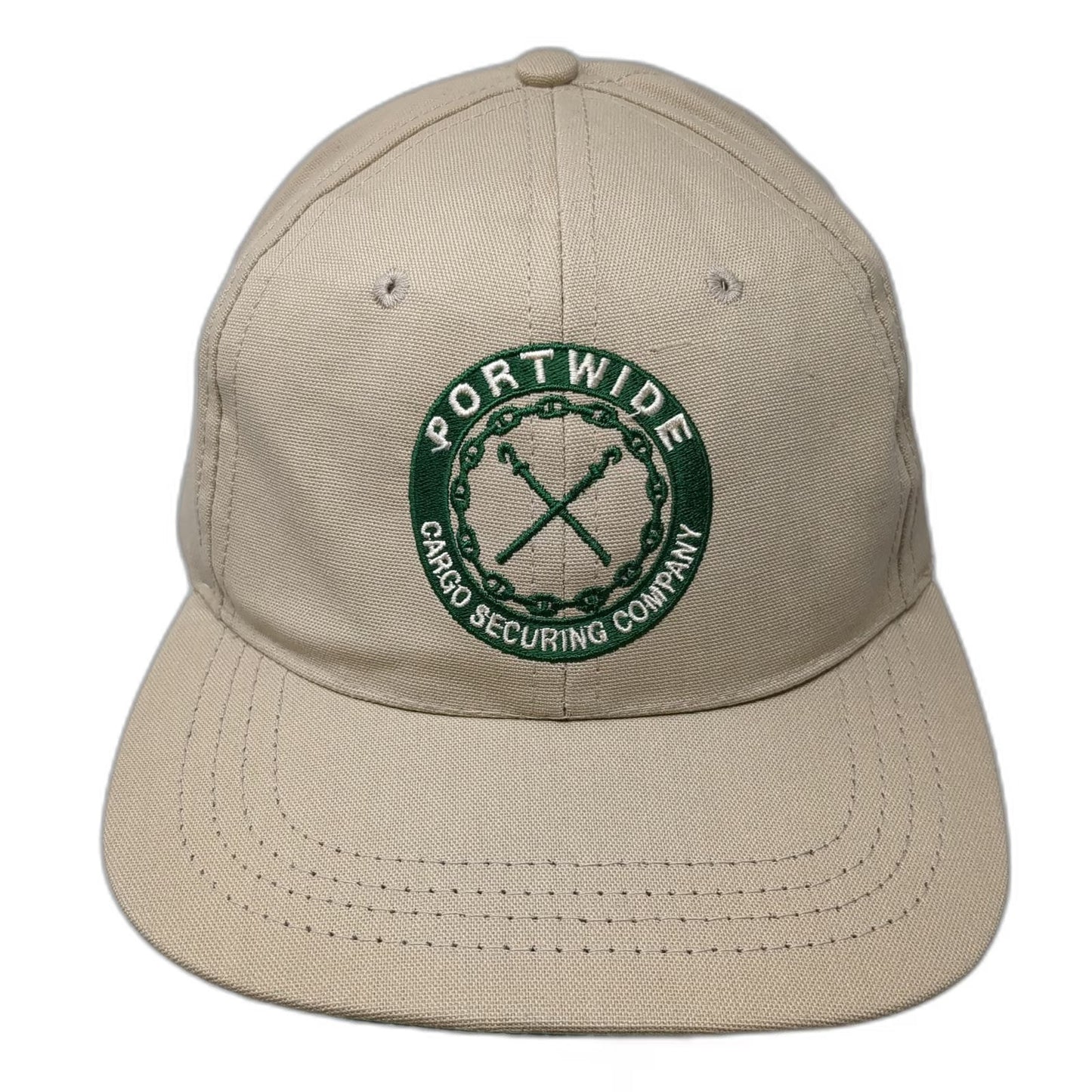 Duckster Baseball Cap Beige Vintage Portwide Cargo Securing Company Hat USA