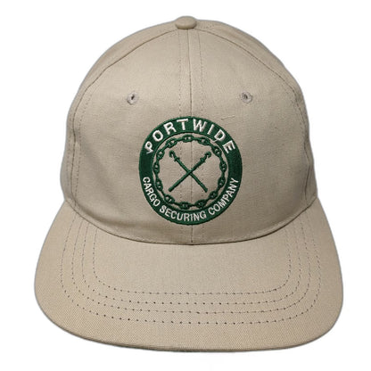 Duckster Baseball Cap Beige Vintage Portwide Cargo Securing Company Hat USA