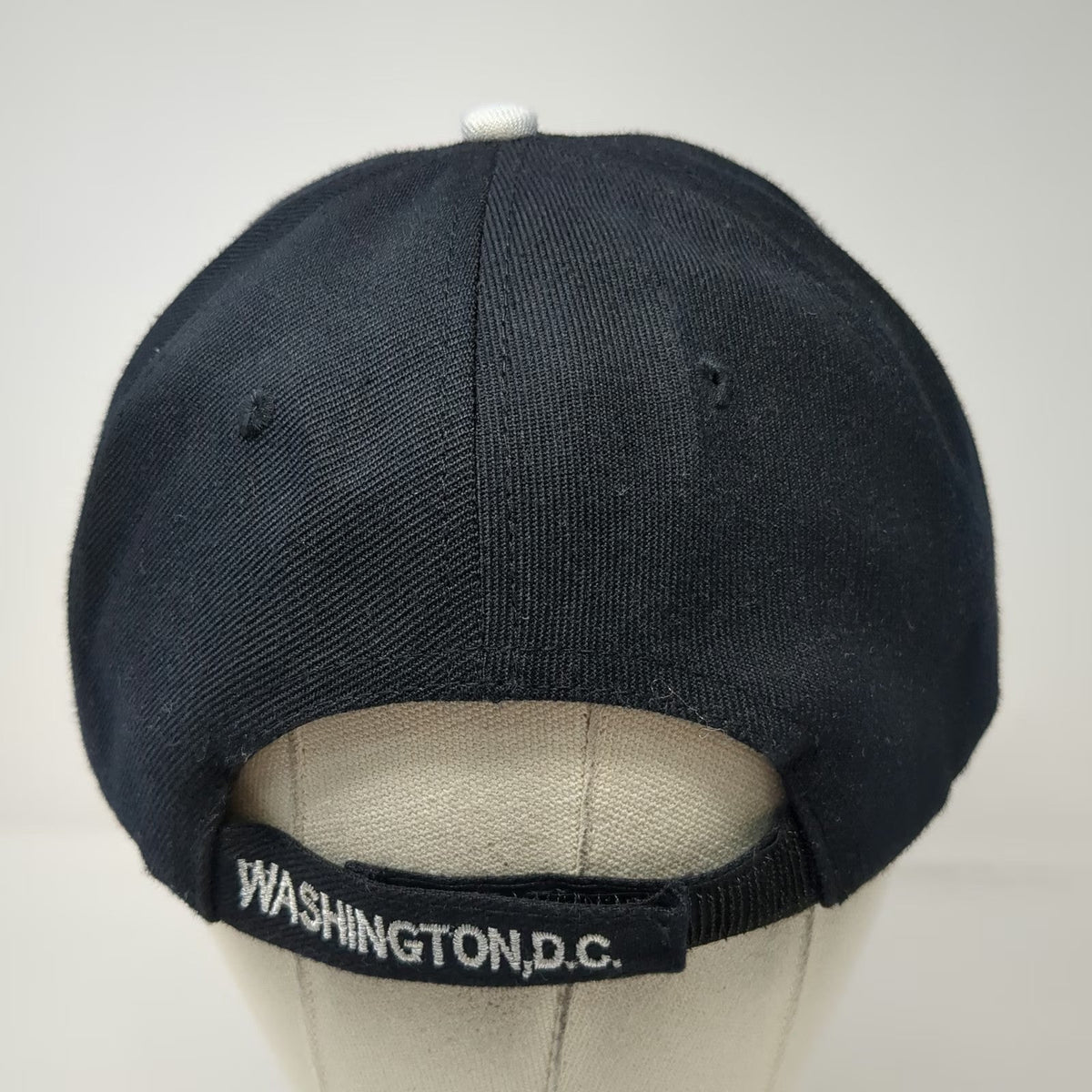 City Hunter Baseball Cap Black One Size Washington DC Embroidery Strapback Hat