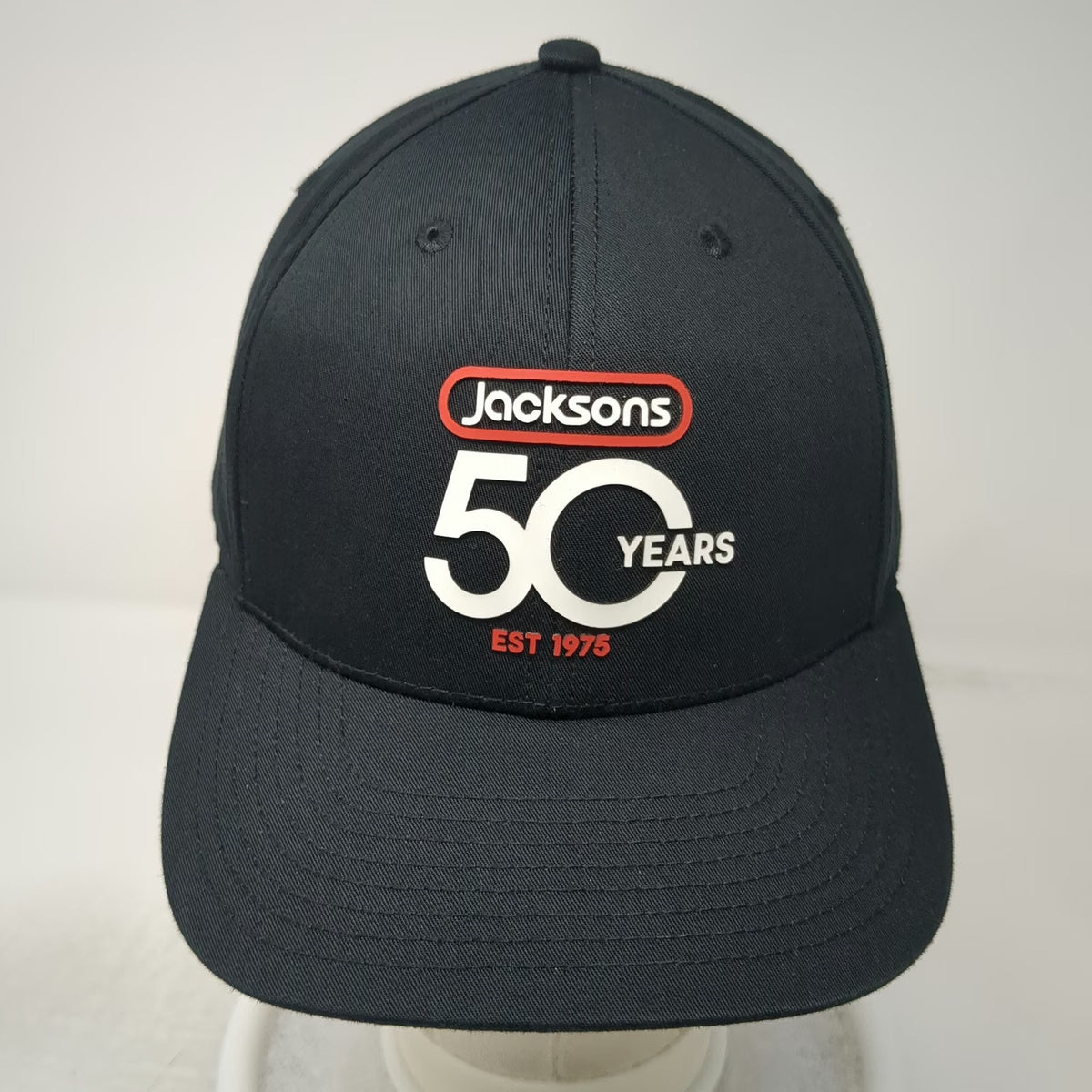 Richardson Snapback Black One Size Hat Jacksons 50 Years Anniversary EST 1975