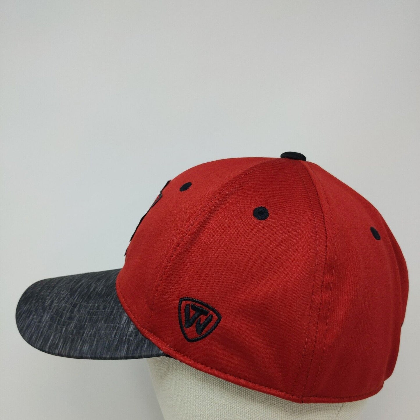 IU Indiana University Hoosiers Fitted Hat Red Top of the World Embroidered Logo