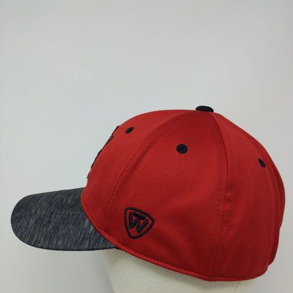 IU Indiana University Hoosiers Fitted Hat Red Top of the World Embroidered Logo