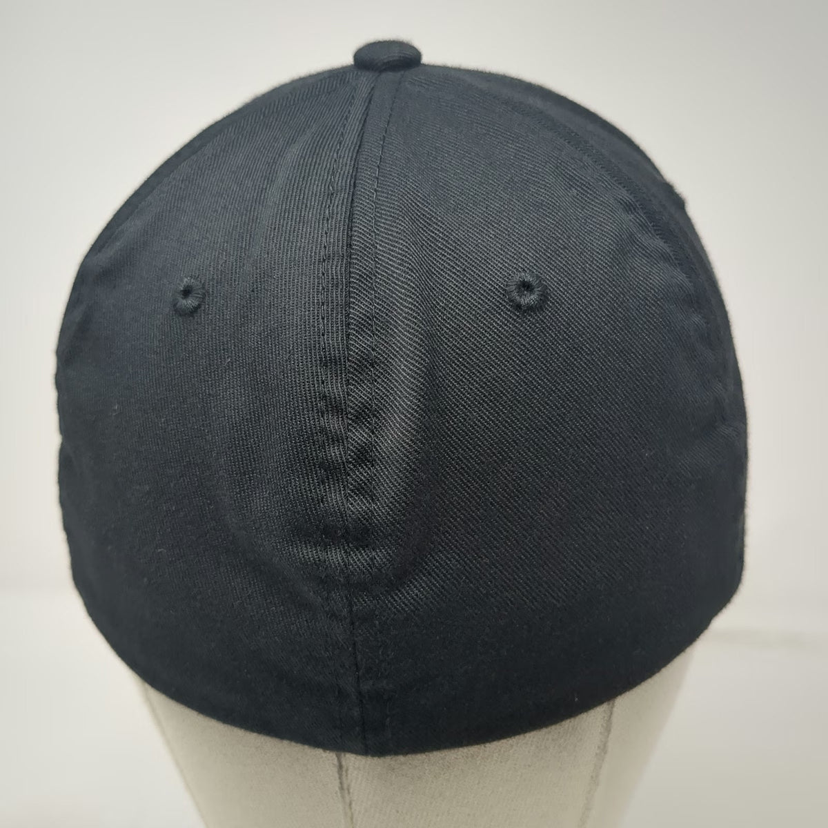 Port Authority Baseball Cap Black M Interfor Embroidered Logo Flexfit Fitted Hat