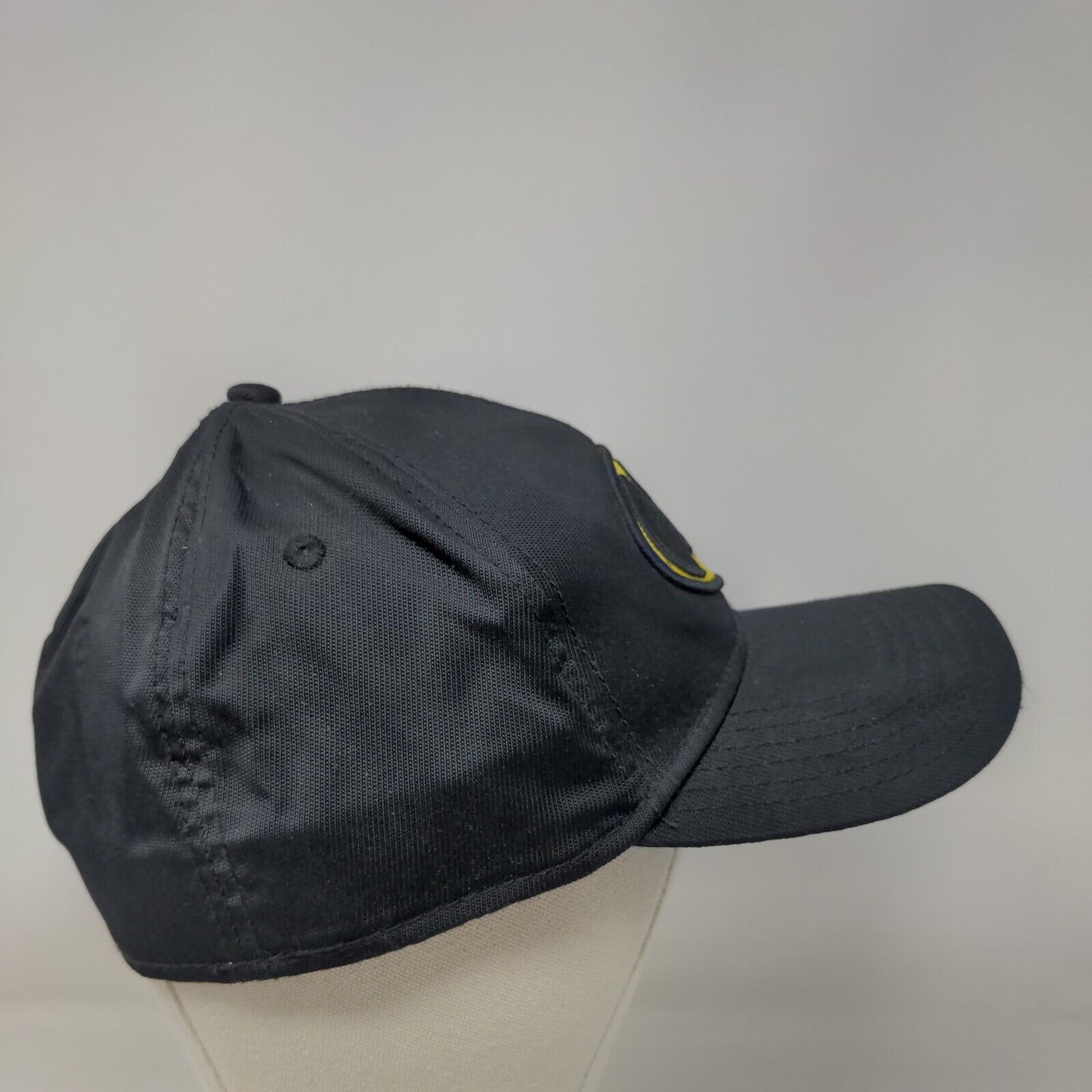 Batman Fitted Hat Black OSFM Embroidered Vented Holes 6 Panel DC Comics