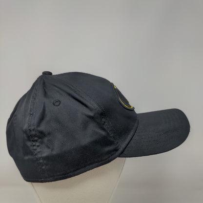 Batman Fitted Hat Black OSFM Embroidered Vented Holes 6 Panel DC Comics
