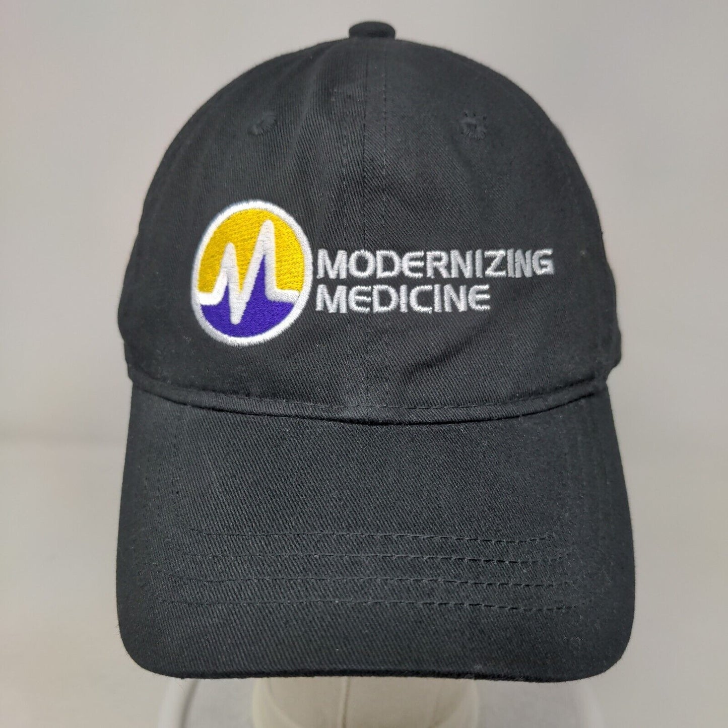 Modernizing Medicine Adult Slideback Hat Black One Size Embroidered Outdoor Cap