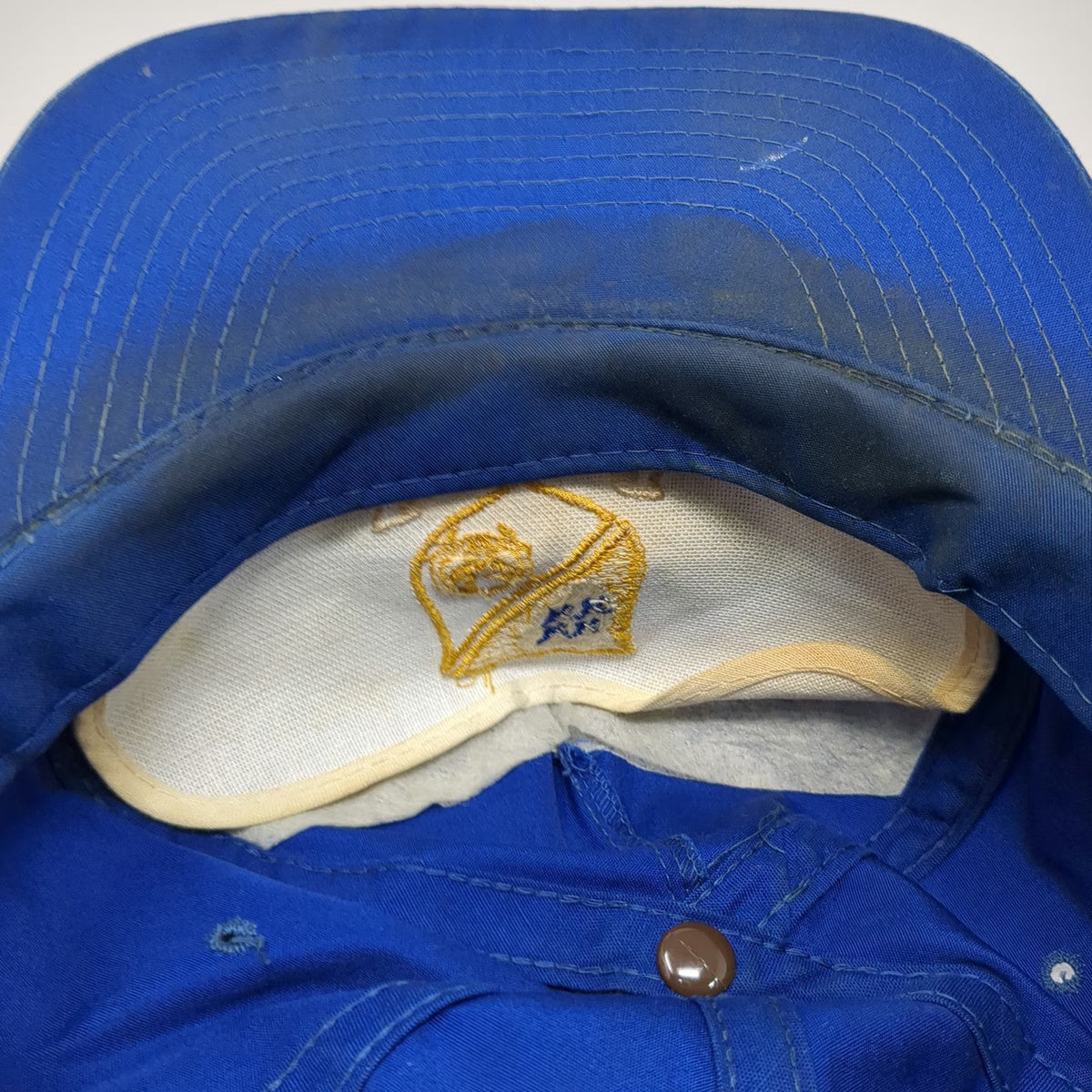 AMI 5 Panel Blue One Size Hat Blue Angels Shield Logo Rope Snapback Flat Brim