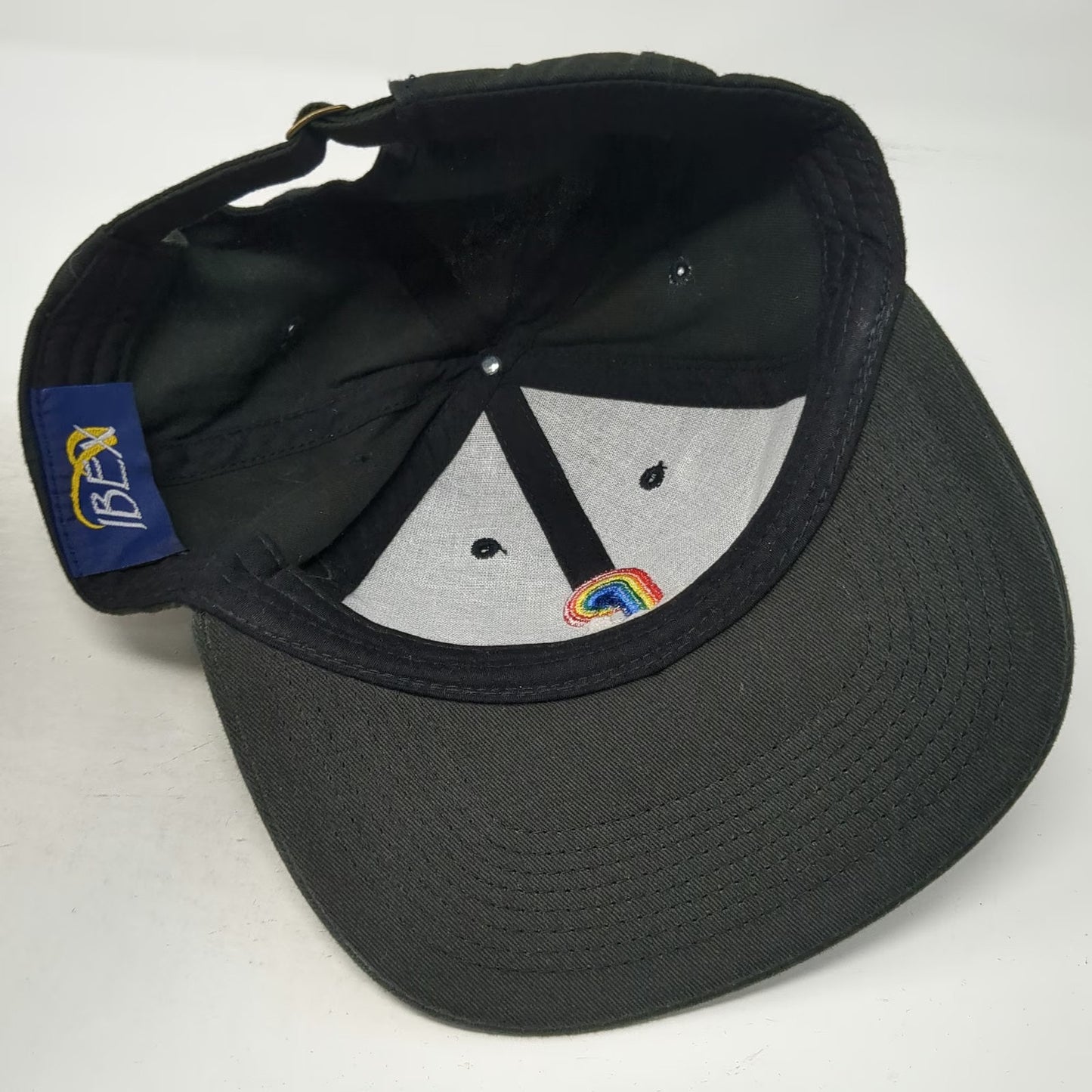 IBEX Baseball Cap Black One Size Pittsburgh Paints Rainbow Logo Slideback Hat