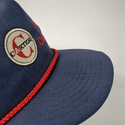 Team Carter Snapback Rope Hat Blue One Size Adjustable Embroidered