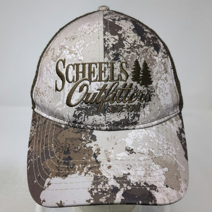 Scheels Outfitters Trucker Hat Brown One Size Camo Mesh Snapback Outdoor Cap