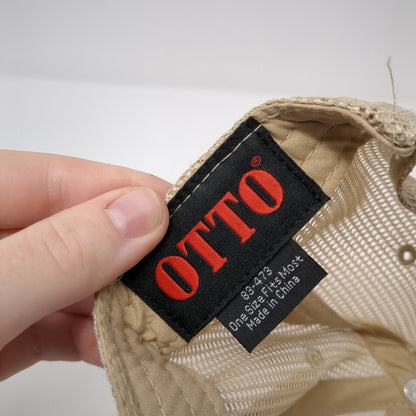 Ranchers Insurance Snapback Trucker Hat Tan One Size Mesh Back Otto