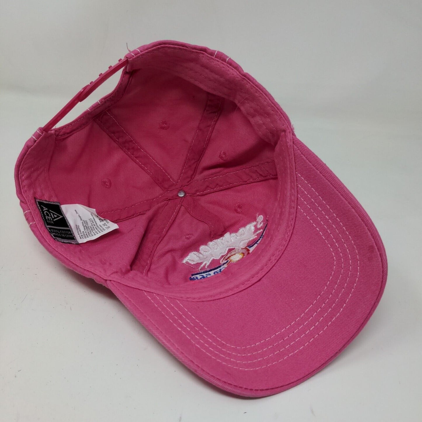 ACE USA Girls Snapback Hat Pink Adjustable Embroidered Steamboat Colorado Cotton