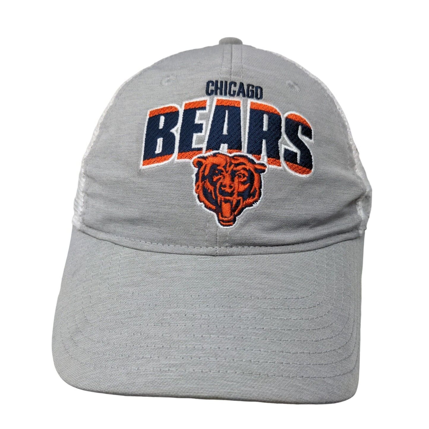 Chicago Bears Snapback Mesh Back Hat Gray Embroidered Logo NFL Adjustable