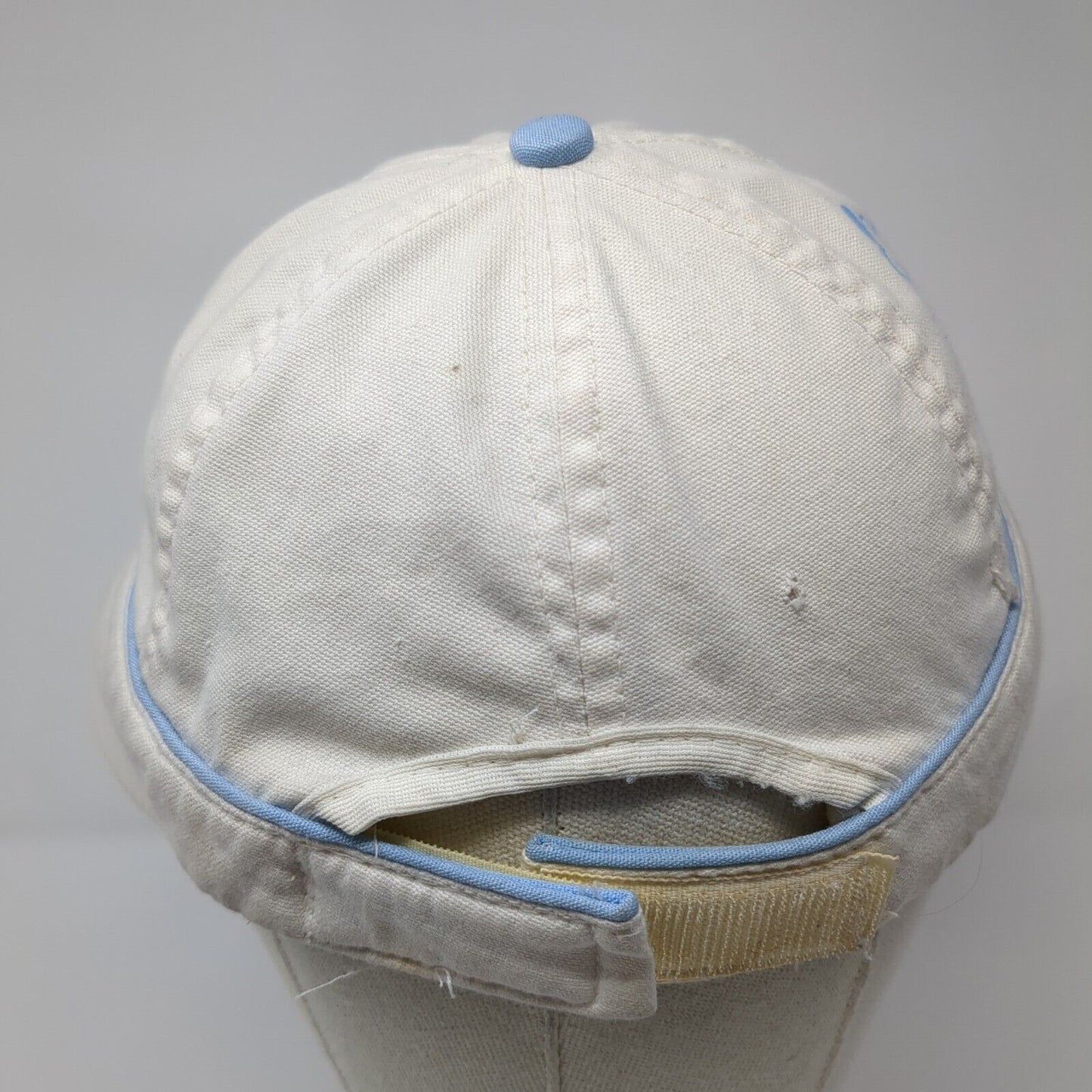 Disney Mickey Mouse Strapback Hat White One Size Adjustable Wide Brim