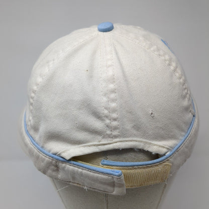 Disney Mickey Mouse Strapback Hat White One Size Adjustable Wide Brim