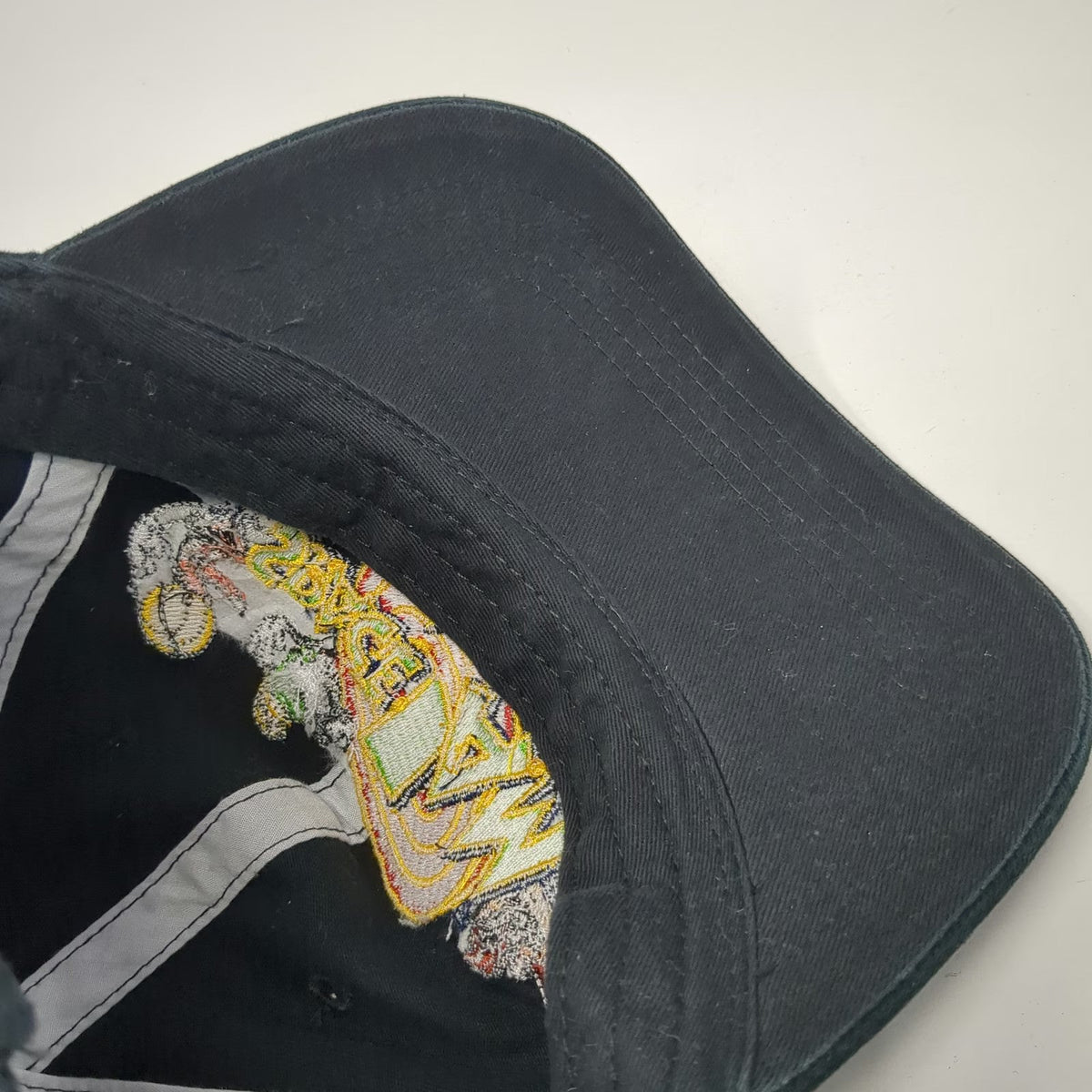 Warner Bros Space Jam Baseball Cap Hat Black Bugs Bunny Marvin Taz Vintage