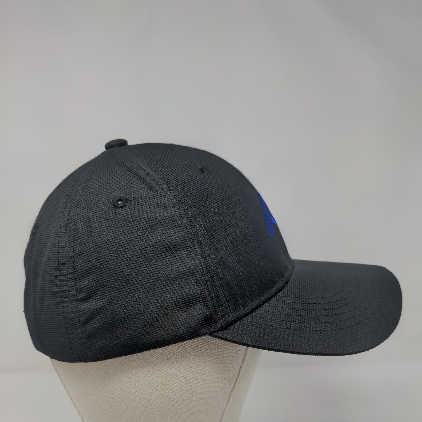 Image Solutions Strapback Hat Black OSFA Adjustable Embroidered 6 Panel