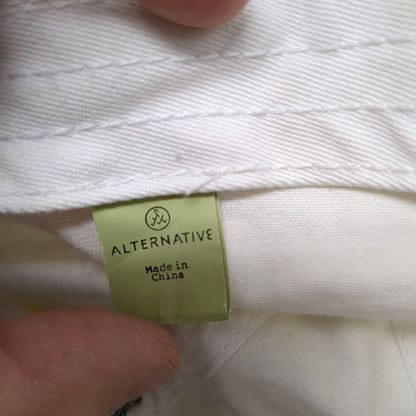 Mount Cinnamon Grenada West Indies Slideback Hat WHite OSFA Alternative Cotton