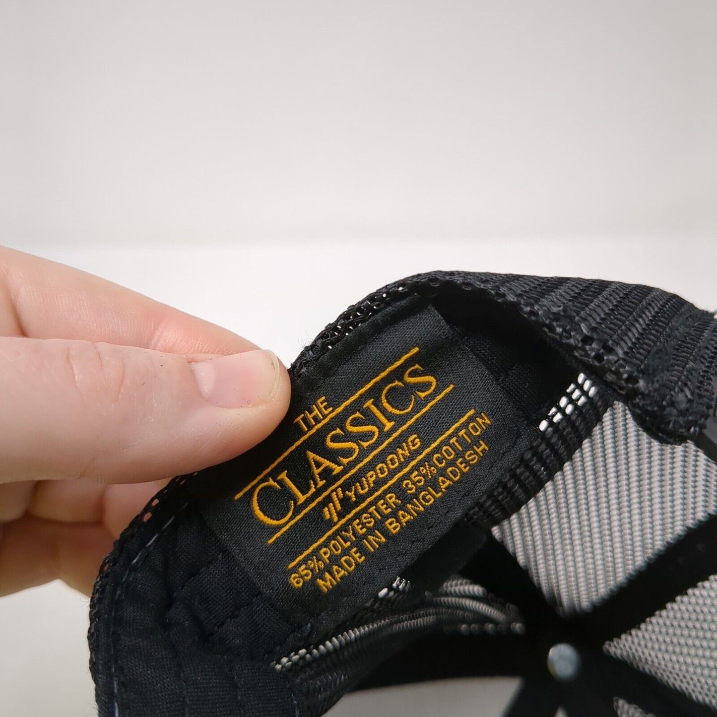 Follow The Deal Investments Snapback Trucker Hat Gray One Size Mesh Back