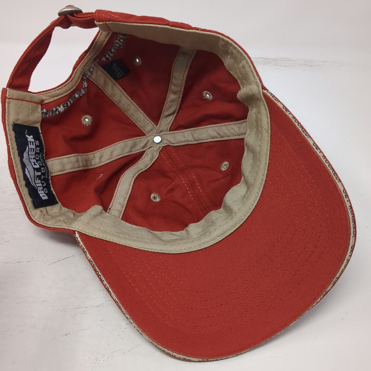 Drift Creek Outdoors Baseball Cap Red One Size Alaska Sportsmans Cove Lodge Fish