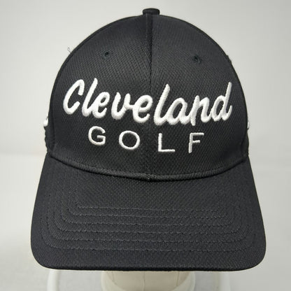 Cleveland Golf Baseball Cap Black L Structured A-Flex Curved Brim Logo Hat