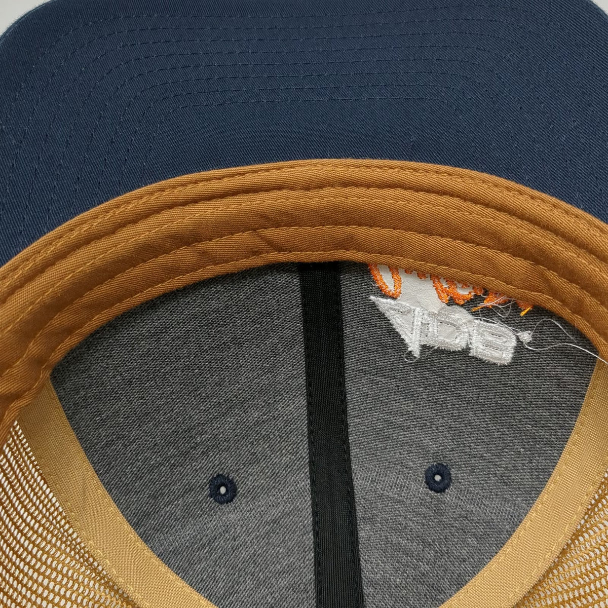 Richardson Trucker Hat Blue Brown One Size ADB Culture Mesh Snapback Logo 112