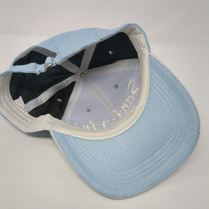 Santorini Greece Slideback Hat Blue One Size Adjustable Embroidered Polyester