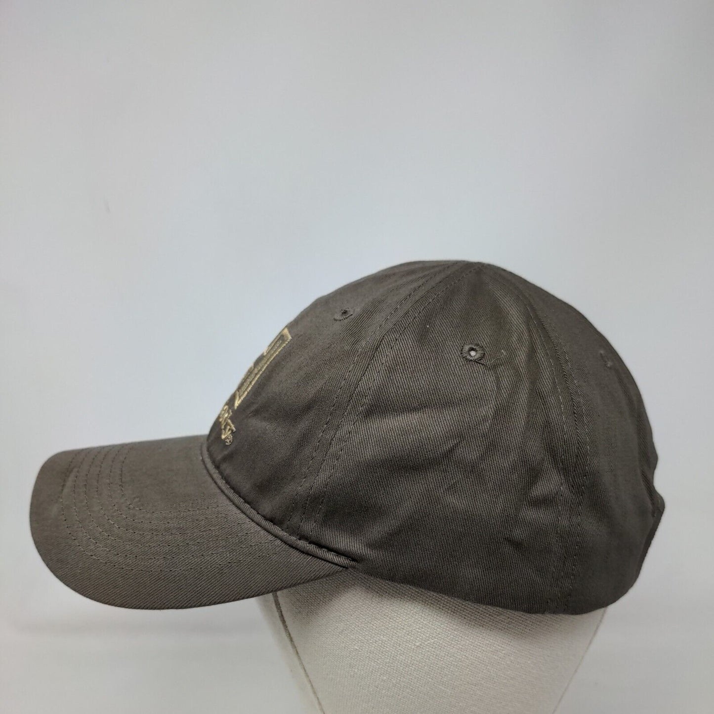 Hornady Strapback Hat Brown One Size Embroidered Adjustable 6 Panel Ammo Guns
