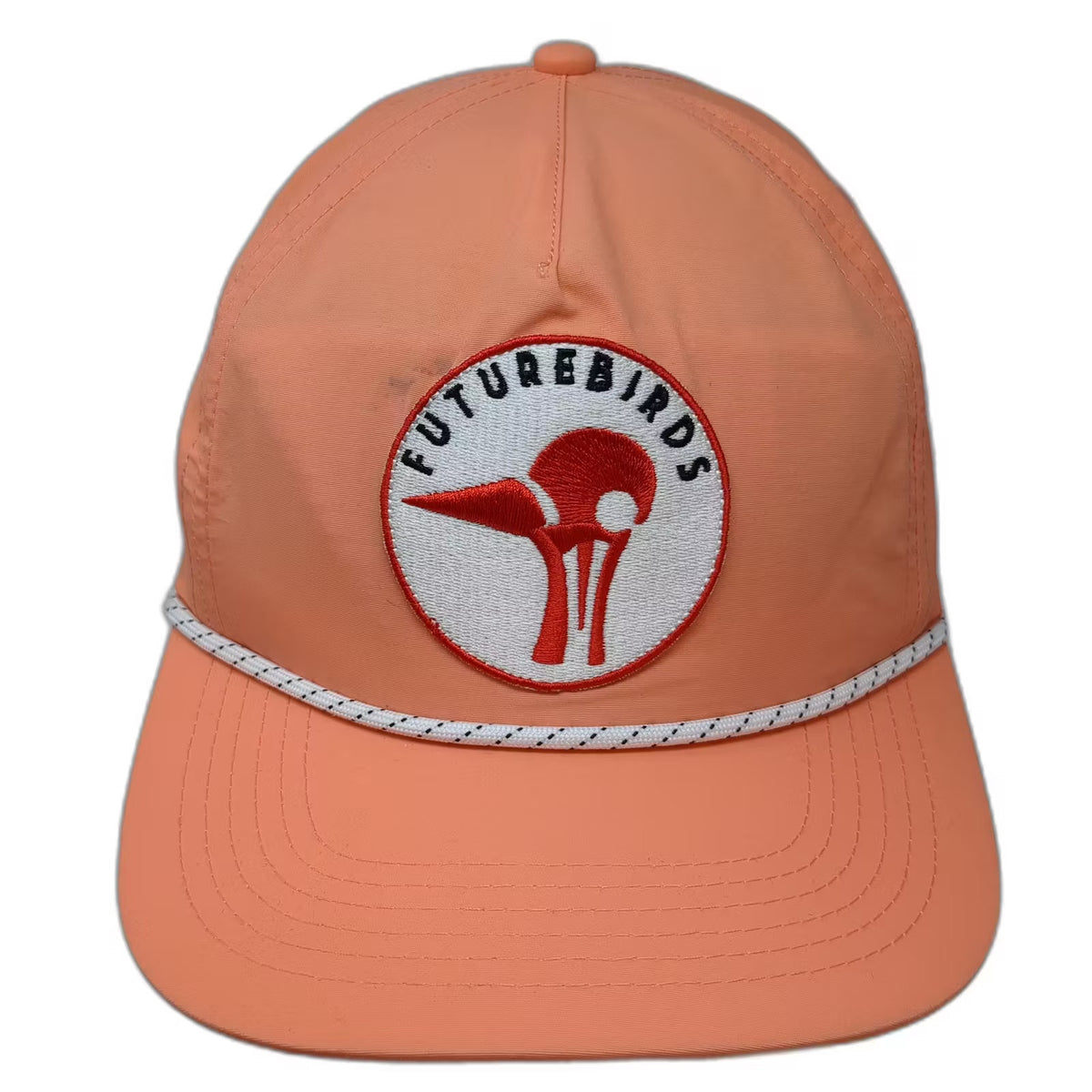 Futurebirds Trucker Orange OS Rope Embroidered Patch Adjustable Unstructured Hat