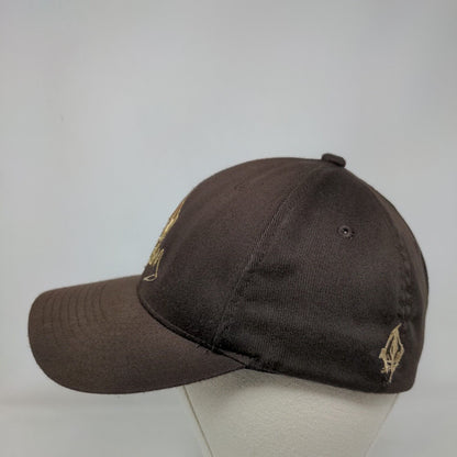 Volcom Fitted Hat Brown S-M Embroidered Flexfit 6 Panel Yupoong