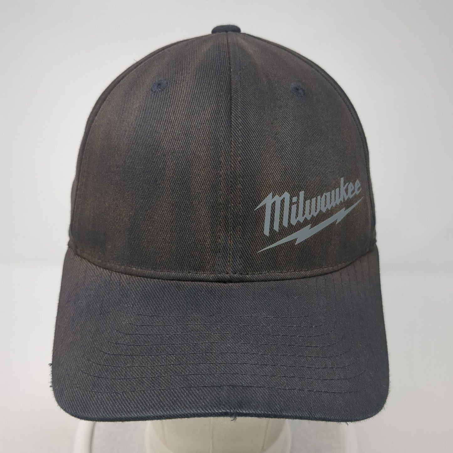 Milwaukee Fitted Hat Black Medium Flexfit Yupoong 6 Panel Outdoor