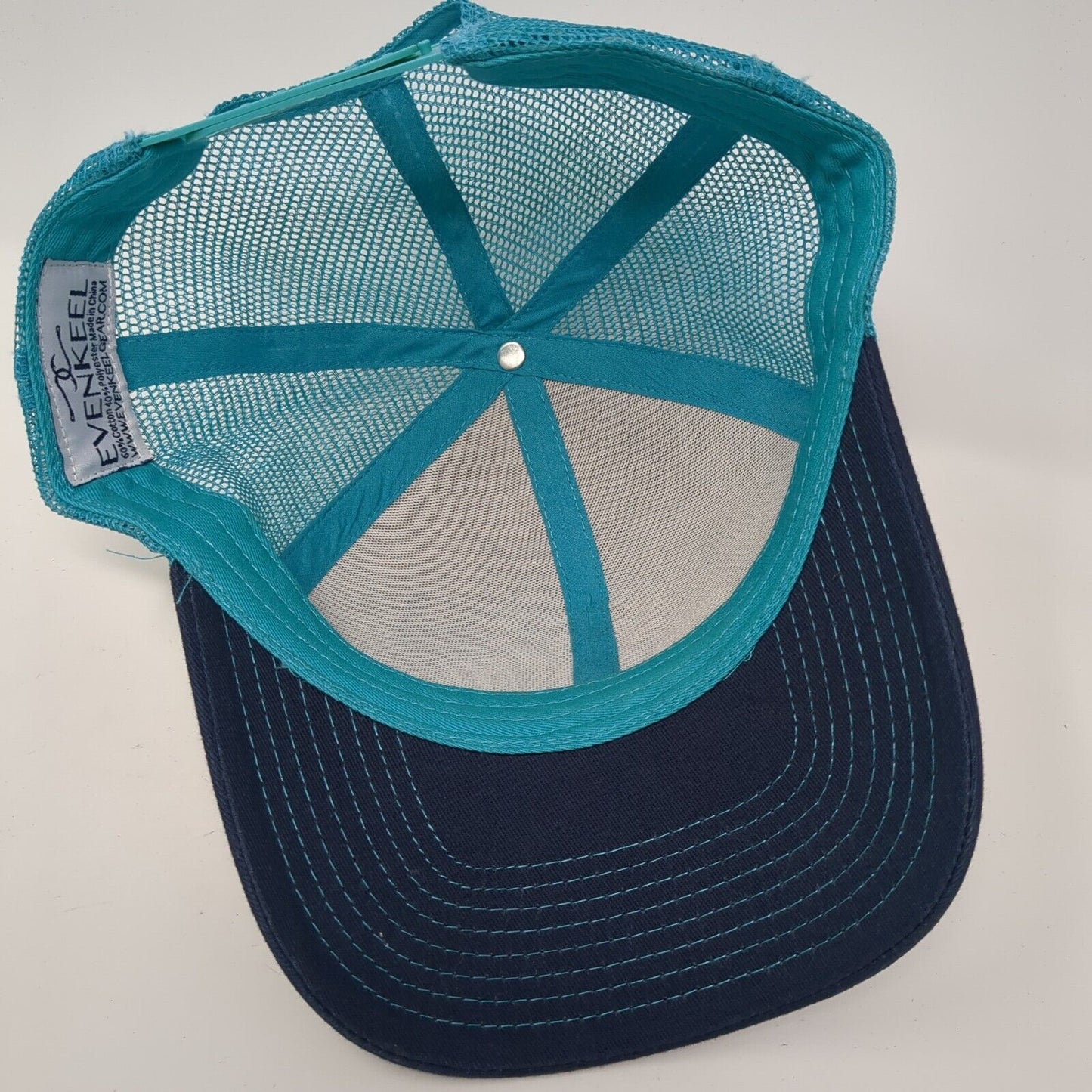McCall Idaho Ice Breaker Challenge Snapback Trucker Hat Blue OS Mesh Evenkeel