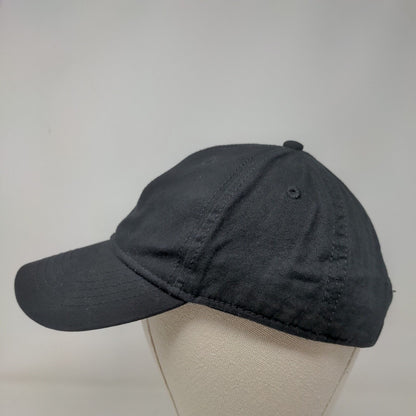 Unbranded Slideback Hat Black OSFM Adjustable Outdoor 6 Panel Blank