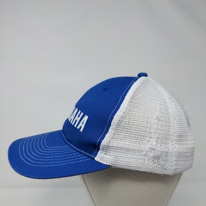 Yamaha Strapback Mesh Back Trucker Hat Blue OSFA Embroidered Colorblock