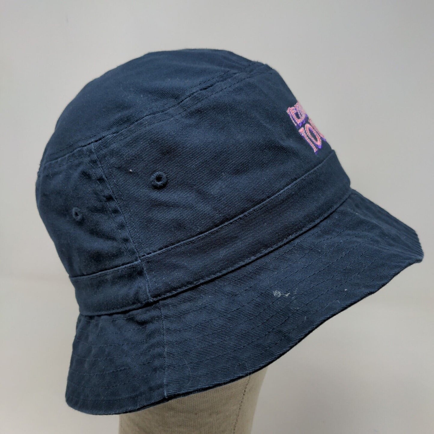 Nautica Men's Bucket Hat Blue Embroidered Spell Out Logo Teenage Tour