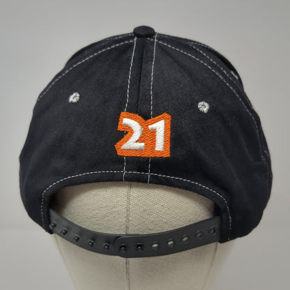 Vintage Pascal Picotte Snapback Hat Embroidered Joker Jester Logo #21 Black