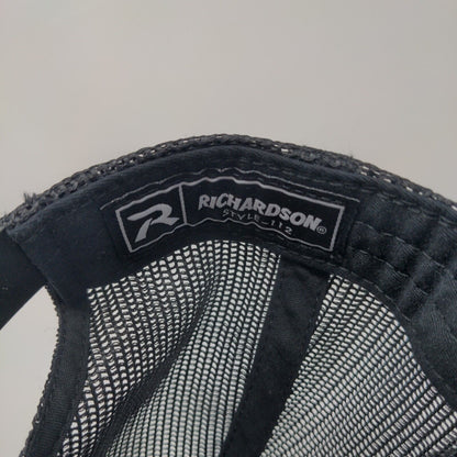 Summer Lawns Snapback Mesh Back Trucker Hat Black OSFA Richardson