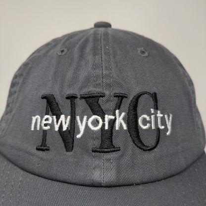 E by Elidan Men's Slideback Hat Gray Embroidered New York City Logo Cotton