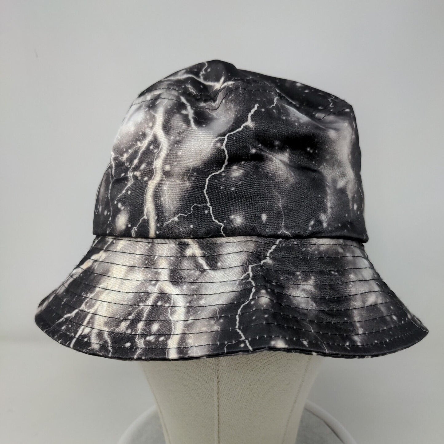 Unbranded Bucket Hat Multicolor XST Lightning Print Outdoor Cotton